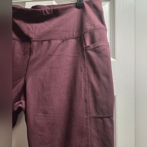 Danskin Maroon Activewear Leggings